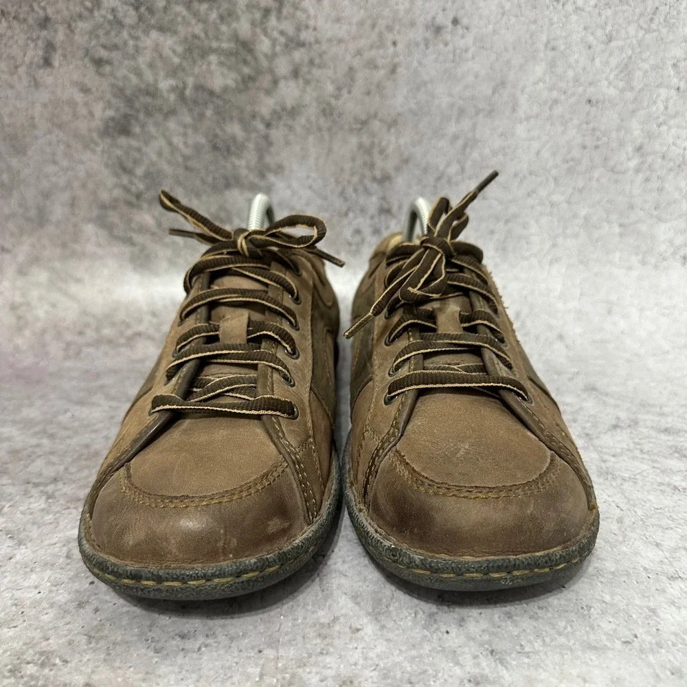 Born Asmund Casual Shoes Mens 9.5 Brown Leather Comfort Sneakers